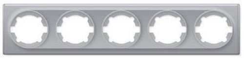 Рамка универсальная OneKeyElectro Florence 5-м. серый картинка